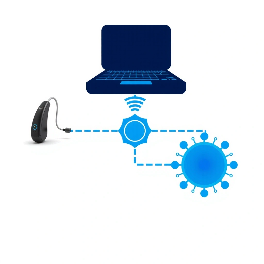 Schéma abstrait de connexion internet